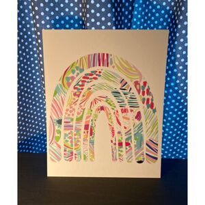 Lilly inspired Rainbow Art Print
